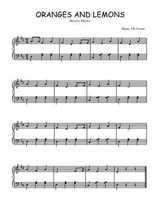 Téléchargez l'arrangement pour piano de la partition de Traditionnel-Oranges-and-lemons en PDF